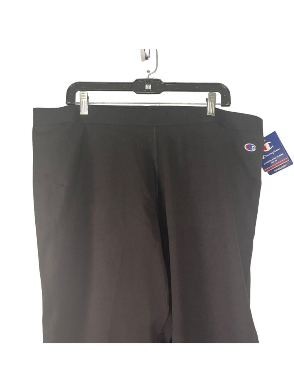 Champion Womens Black Leggings Double Dry Mesh Logo Accents New With Tags - Picture 3 of 8